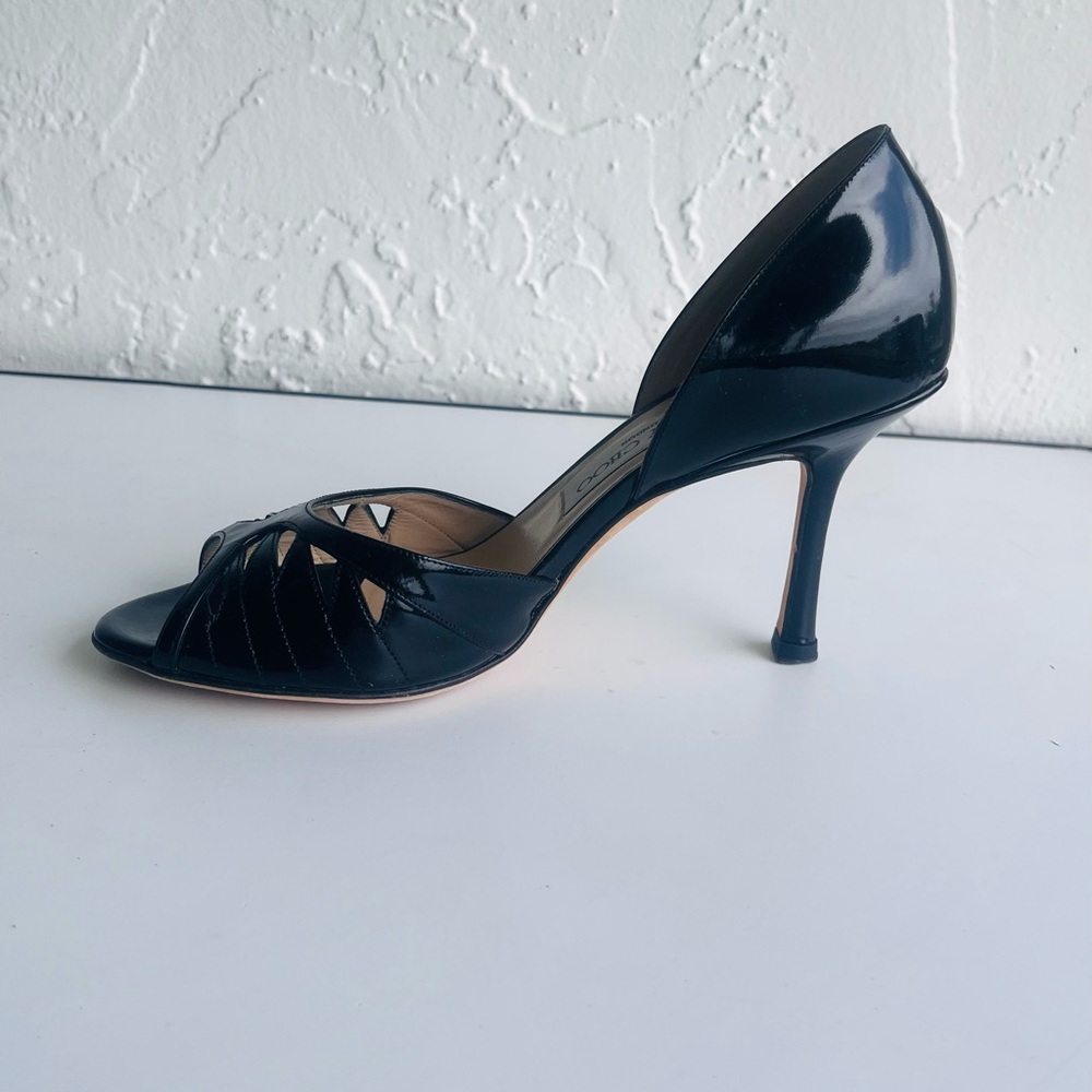 Jimmy Choo Black Patent Leather Women's Shoes - Picture 9 of 15